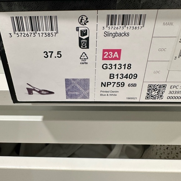 Chanel Denim Slingbacks - Picture 3 of 4